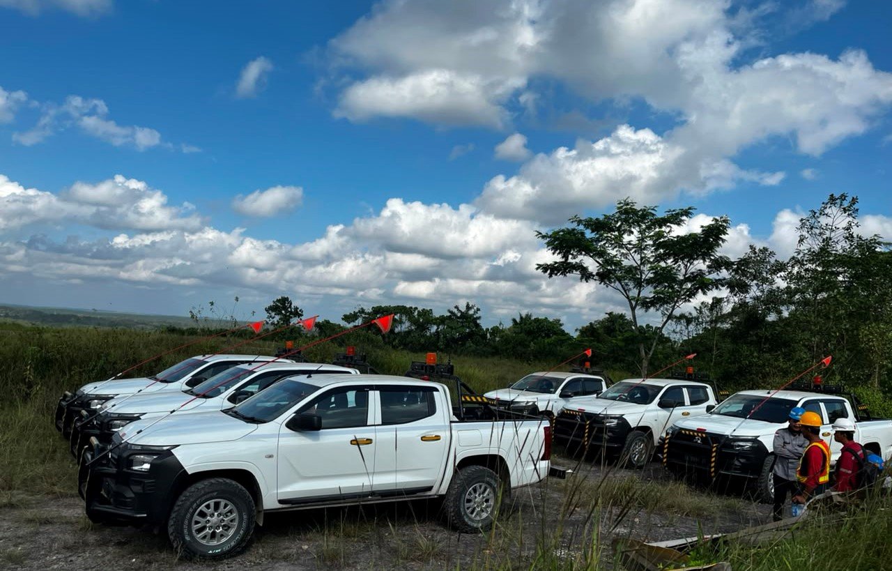 Penyerahan 6 Unit Mitsubishi Triton 4x4 ke Site PT. AJL